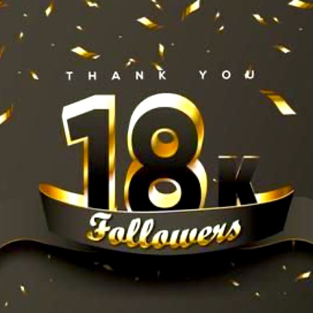 Thank you! 18k 🤩🤩🤩🎄🎄🎄❤️❤️❤️